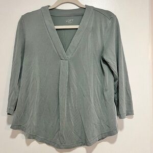 Long 3/4 Sleeve V Neck Shirt